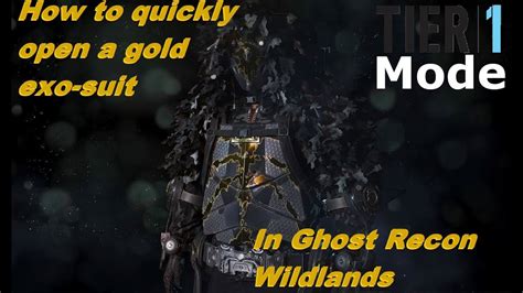 Ghost Recon Wildlands How To Quickly Open A Gold Exo Suit как быстро
