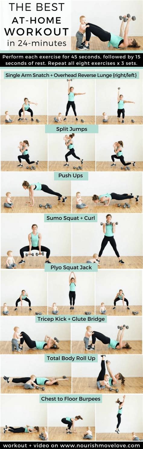 The Best Strength Hiit Home Workout For Women Nourish Move Love