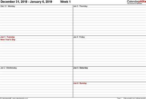Calendar Week View Printable Month Calendar Printable