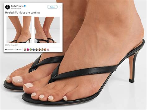 Heeled Flip Flops Divisive Shoe That Costs £455 Mocked On Twitter