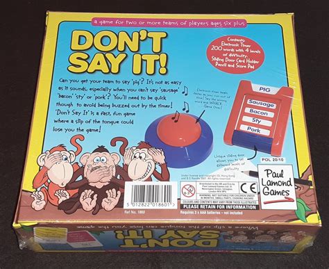Dont Say It Board Game