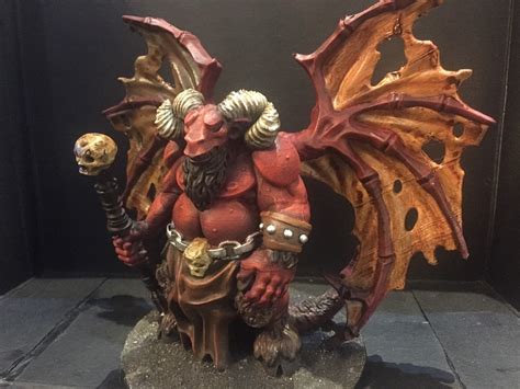 3d Printed Hand Painted Dungeons And Dragons Orcus Model By Fat Dragon