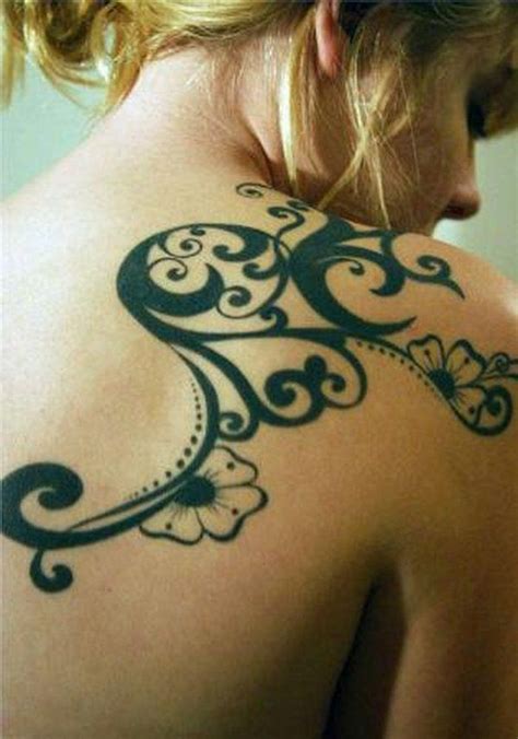Tribal Shoulder Tattoos For Women