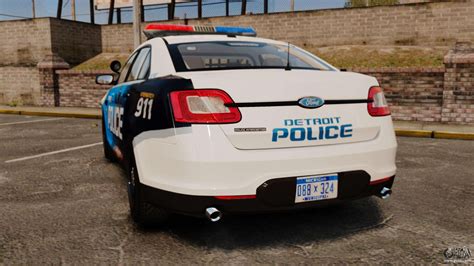 Ford Taurus 2010 Police Interceptor Detroit For Gta 4