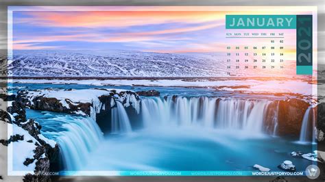 January Desktop Calendar Wallpaper 5729 Wordsjustforyoucom