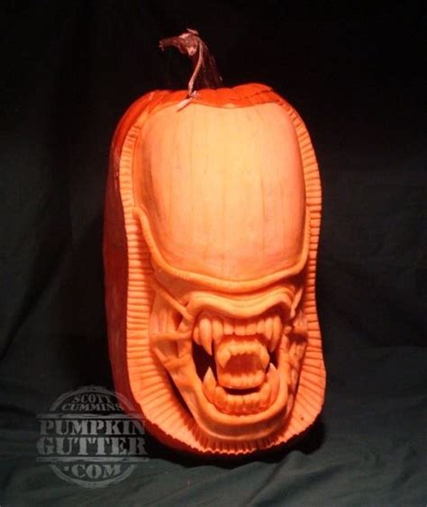 Awesome Alien Pumpkin Carvings Amazing Pumpkin Carving Pumpkin