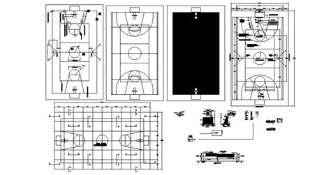 Sports Playground Area Details D View Cad Drawings Dwg File Cadbull