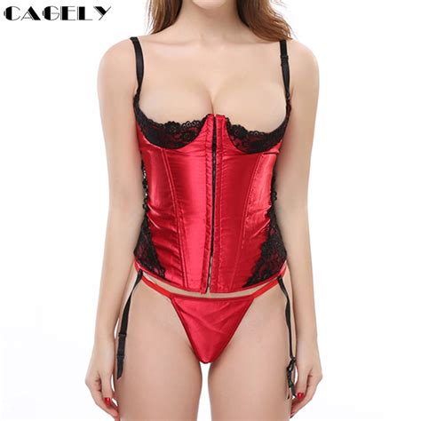 sexy rosered underwire corset with black lace applique satin bustier hookandeyes boned corselet