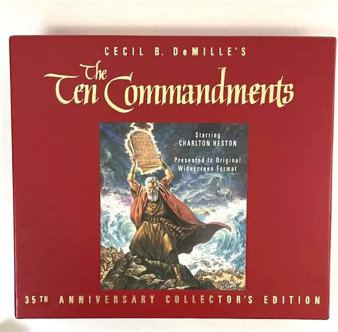 The Ten Commandments 35th Anniversary Collectors Edition Vhs New