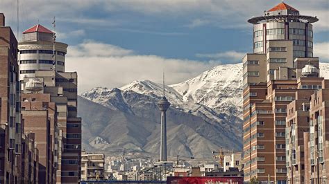 download caption the majestic milad tower against the skyline of tehran iran wallpaper