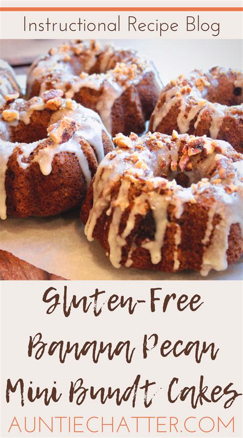 With all the different topping options, you can alter these for most any occasion and taste! Banana Pecan Mini Bundt Cakes (Gluten-Free in 2020 | Mini bundt cakes, Banana pecan, Yummy food ...