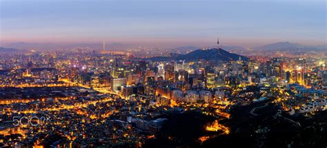 Panorama Of Seoul City South Korea