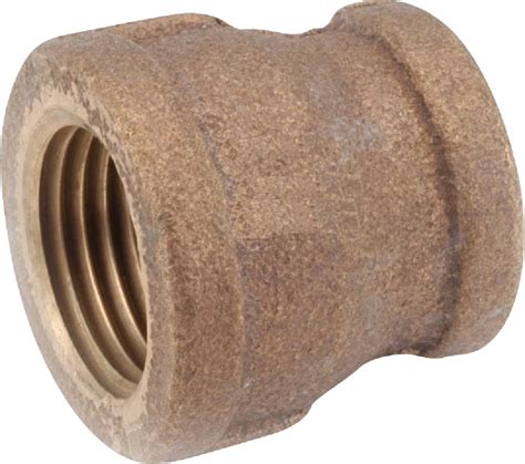 Buy Threaded Reducing Red Brass Coupling 38 X 14