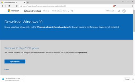 How To Download Windows 10 Version 21h1 Ghacks Tech News