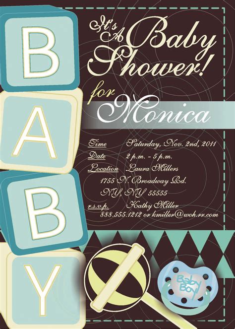 Free Printable Baby Invitations Boy Invitation Design Blog