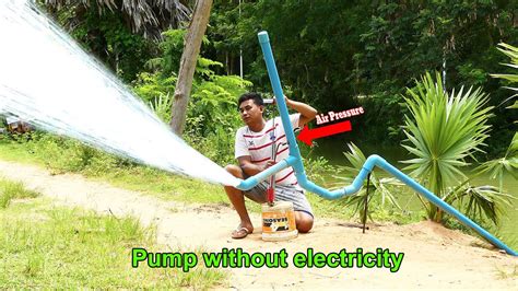 I Turn Pvc Pipe Into A Water Pump No Need Electric Power Easy Way Life
