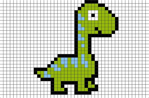 Good Dinosaur Pixel Art Brik