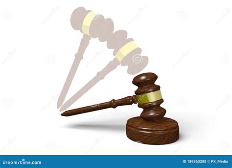 3d Gavels Law Concept Stock Illustration Illustration Of Lawyer