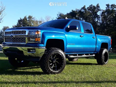 2015 Chevrolet Silverado 1500 Wheel Offset Aggressive 1 Outside