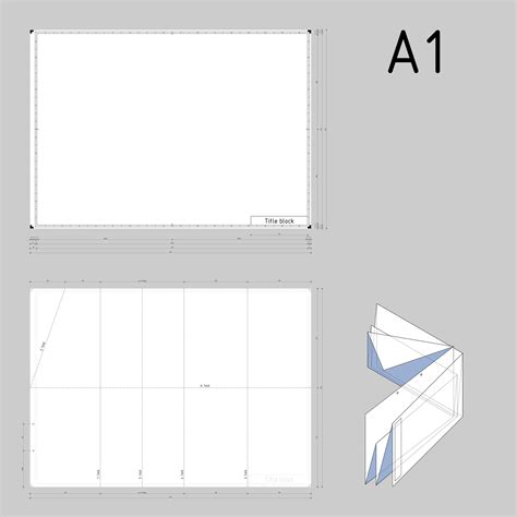 Din A1 Technical Drawing Format And Folding Title Block Png Icons