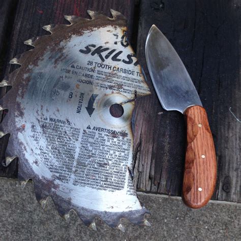 Knife Made From A 10 Saw Blade Knife Home Made Knives Sawblade Knife