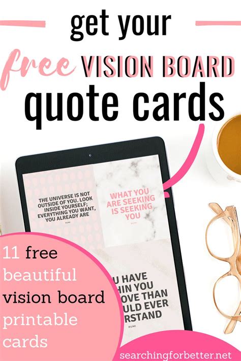 Diy Vision Board Inspirational Free Printable Quotes Vision Board Diy