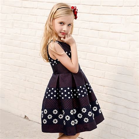 Elegant Little Girls Dresses Cute Baby Girl Party Dress 2018 Summer