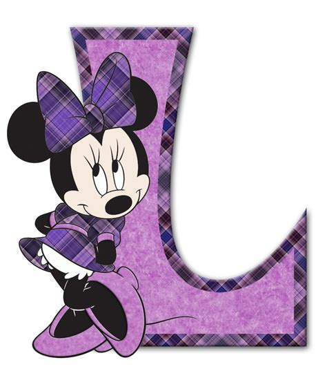 L ‿ Abc Disney Alphabet Style Minnie