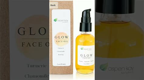 Glow Turmeric Rosehip Face Oil Natural Organic Face Moisturizer