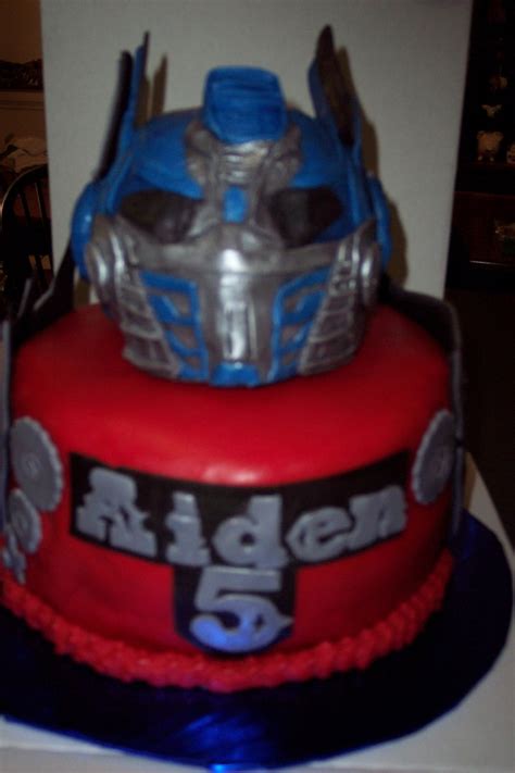 Optimus Prime Transformers Birthday Cake