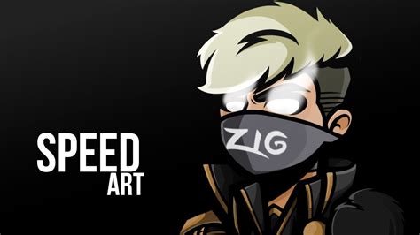 Speed Art Profile Gamer Zig Edits Youtube