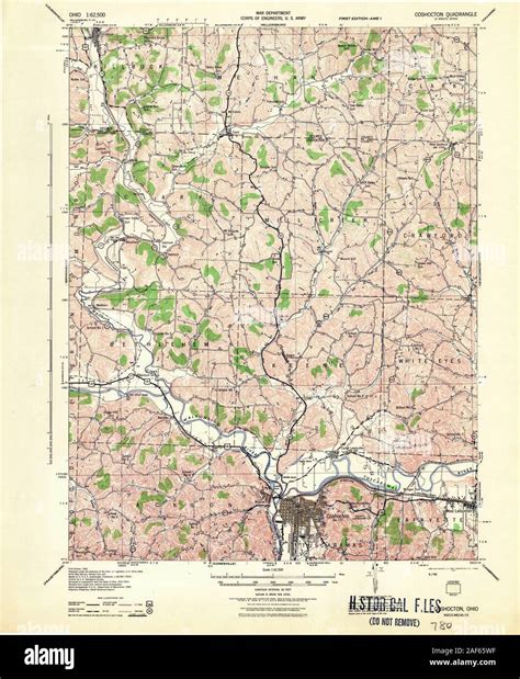 Coshocton Map Hi Res Stock Photography And Images Alamy