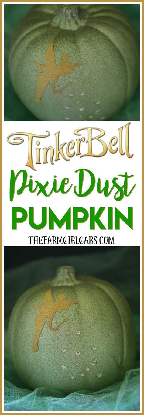 Tinker Bell Illuminated Pixie Dust Pumpkin Halloween Crafts For Kids