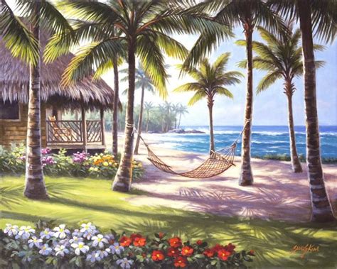 Beach Paradise Beach Painting Seascape Paintings Painting