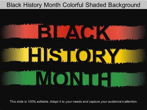 Black History Month Colorful Shaded Background Presentation Graphics