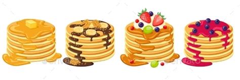 Cartoon Pancakes By Winwinartlab Graphicriver