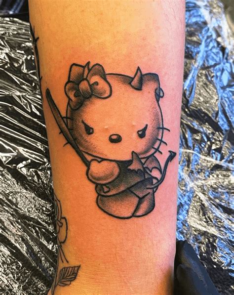 Aggregate 73 Hello Kitty Tattoo Outline Super Hot Incdgdbentre
