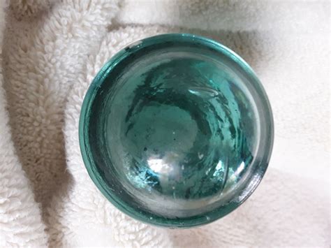 Vintage Glass Insulator Hemingray No 9 Aqua Teal Blue Patent Date May 2 1893 Ebay