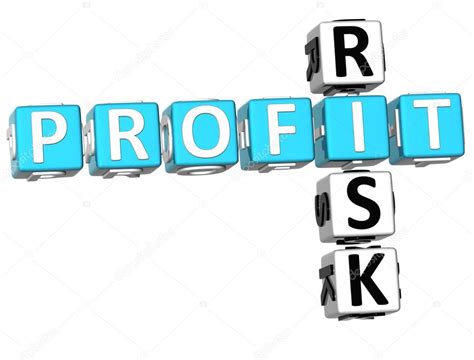 3d Profit Risk Crossword — Stock Photo © Curiosotravelphotography