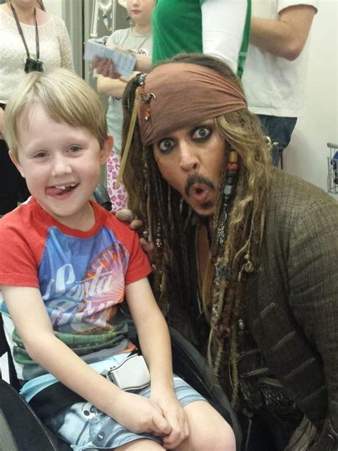 Johnny Depp Pirates Of The Caribbeans Captain Jack Sparrow Visits