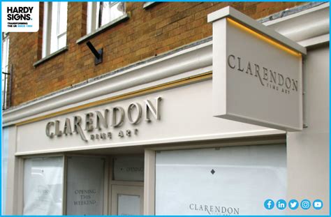 Clarendon Fine Art And Whitewall Galleries Hardy Signs Retail Signs