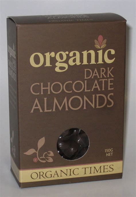 Organic Dark Chocolate Almonds Ekowarehouse