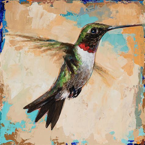 Hummingbird 9 Painting By David Palmer