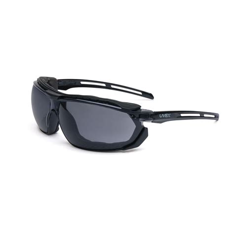 airgas hons4041 honeywell uvex tirade™ black safety glasses with gray anti fog lens