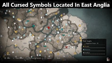 Assassins Creed Valhalla All Cursed Symbols Located In East Anglia