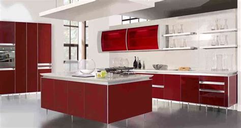 Modern Red Kitchen Cabinets Luxury Design Lentine Marine