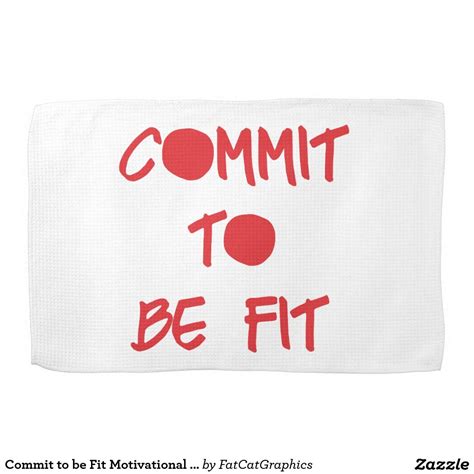 Commit To Be Fit Motivational Workout Gym Towel Gym