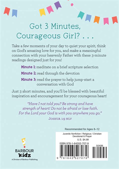 3 Minute Devotions For Courageous Girls
