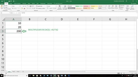 Crear Una Fórmula En Excel Hojas De Cálculo Aprende Ahora