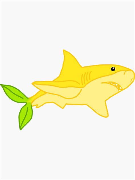 Lemon Shark Sticker For Sale By Kseniavs Redbubble